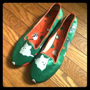 SUPERSWEET X Moumi Wolf and Badger Cat Flats